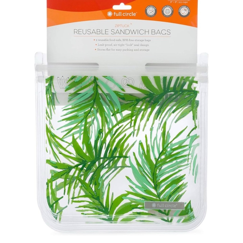 Green Reusable Sandwich Bags